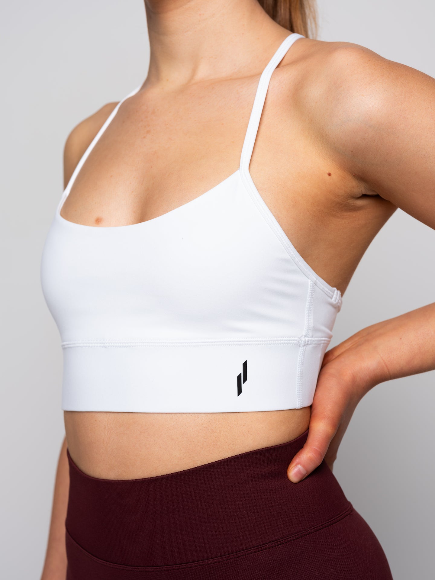 Ice White Sports Bra