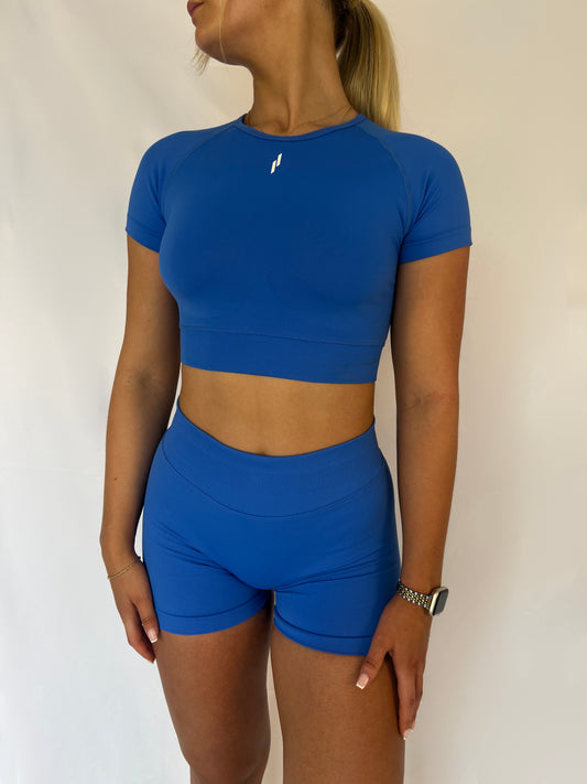 PUMP Crop Top | Cobalt